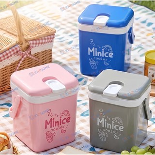 Thùng đá Minice Duy Tân Nhựa Cao Cấp 1L 2.1L 3L.Thiết kế gọn,Có quai xách tiện lợi,Nút mở cắm ống hút,Giữ lạnh hiệu quả