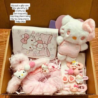 [Hộp lớn] Set quà tặng sinh nhật hello kitty hồng: quà vanlentine 14/2, 8/3, 20/10 [S2]