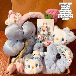 Set quà tặng sinh nhật hello kitty xanh dương: quà valentine 14/2, 8/3, 20/10 [S2]