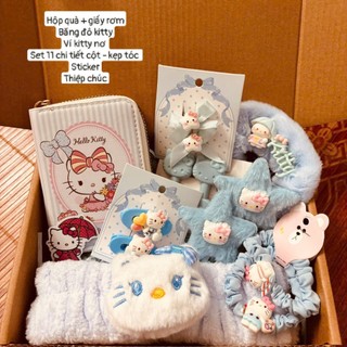 Set quà tặng sinh nhật hello kitty xanh dương: quà valentine 14/2, 8/3, 20/10 [S2]