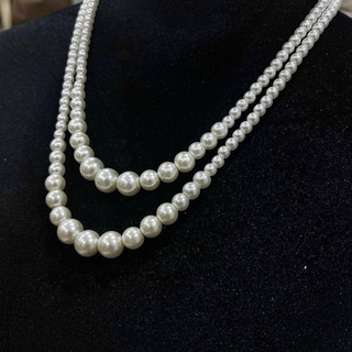 [N717] Choker Dây Chuyền Ngoc Trai Nhân Tạo, Dây Chuyền Áo Dài, Dây Chuyền Cưới 2 Sợi Sang Trọng Cho Nữ - DAISYN
