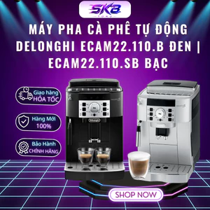 Máy pha cà phê tự động DeLonghi ECAM22.110.B Đen | ECAM22.110.SB Bạc - 15 Bar - Bảo Hành 12 Tháng