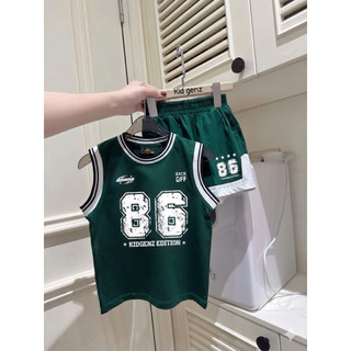 Bộ 3 lỗ bé trai phối viền trắng in hình 86