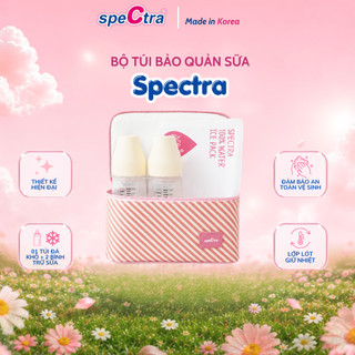Túi giữ nhiệt kèm túi đá khô màu hồng Spectra - Tiện lợi bảo quản