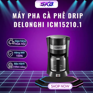 Máy pha cà phê Drip DeLonghi ICM15210.1 - Nhỏ gọn - Bảo hành 12 tháng