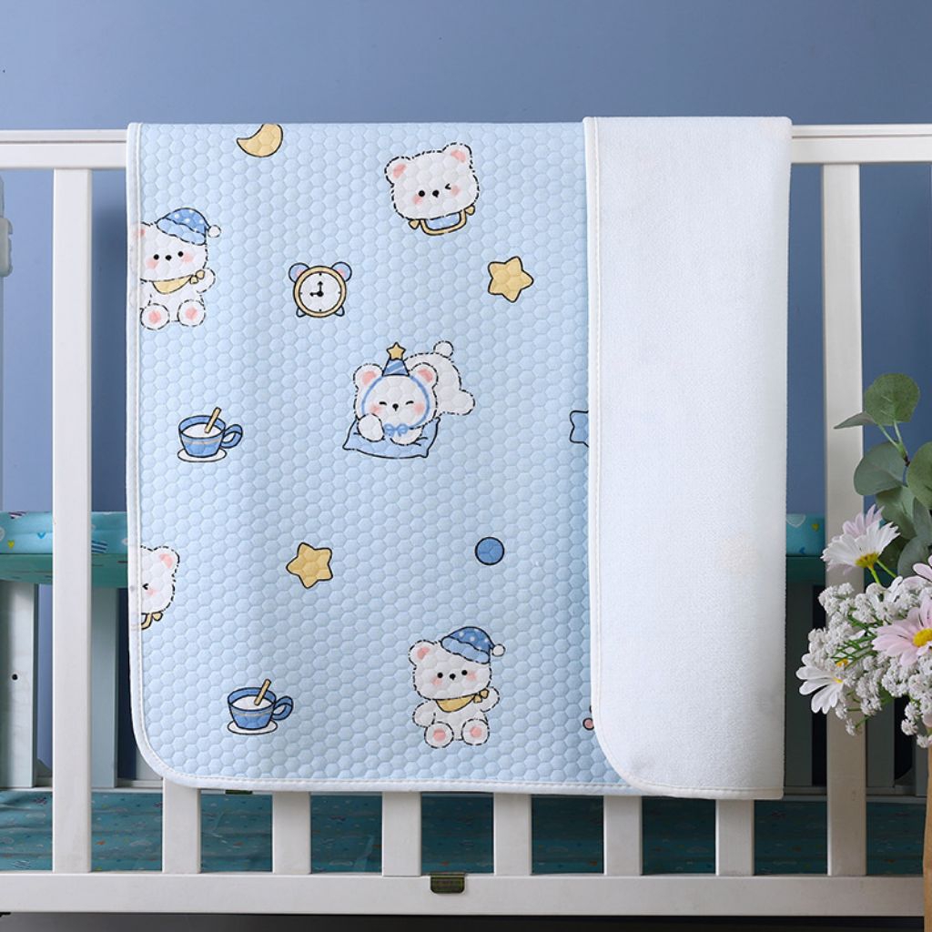 Lót Chống Thấm Cho Bé 50x70 Cotton 5 Lớp Không Gây Bí Lưng ( Hàng QCCC loại 1)
