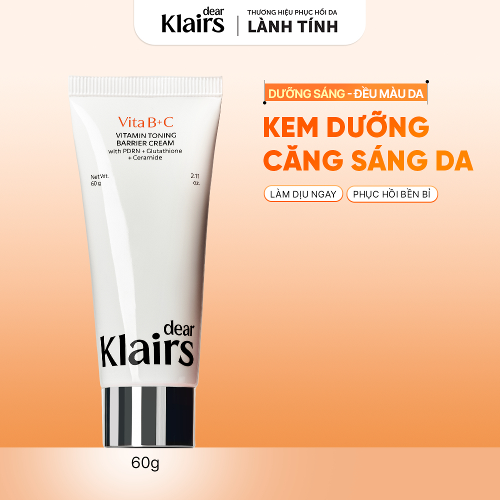 [Hannah] Dear Klairs Kem dưỡng Vitamin Toning Barrier Cream 60g