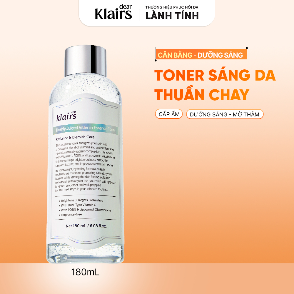[Hannah Olala] Nước hoa hồng Dear, Klairs Supple Preparation Toner 180ml