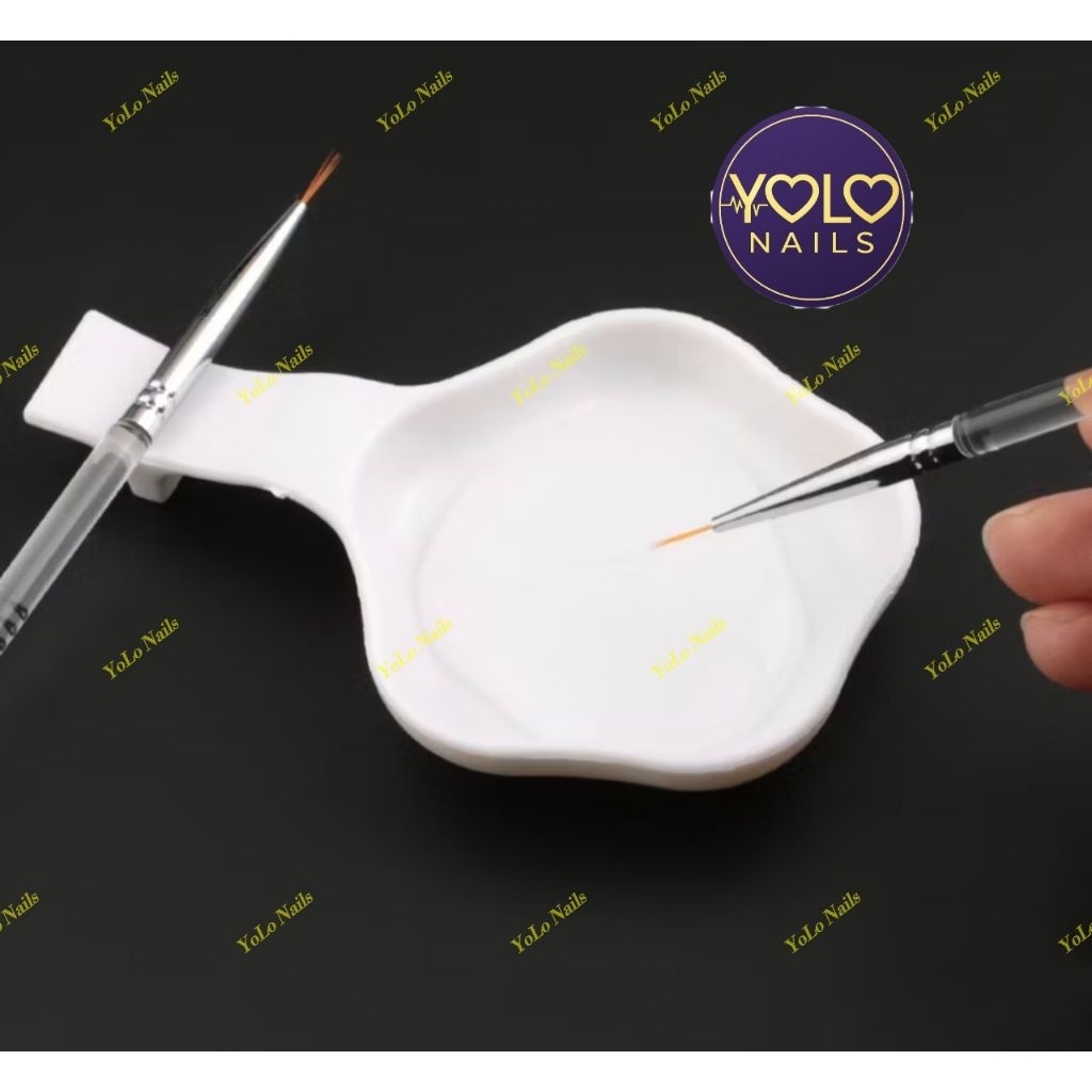 KHAY PHA MÀU GEL NAILS KIÊM GÁC CỌ ĐA NĂNG