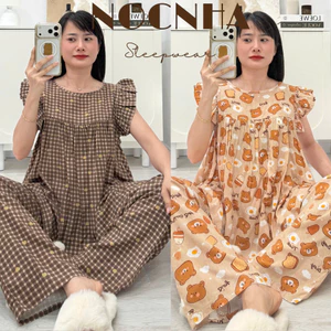 Bộ tole dài áo cánh tiên 2 lớp, siêu phẩm hàng thiết kế - Nocnhamacdobo