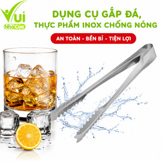 Kẹp Inox Gắp Thức Ăn, Trộn Bột Chống Nóng GD170 - Dụng Cụ Gắp Đá, Thực Phẩm Inox Chống Gỉ