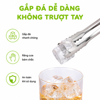 Kẹp Inox Gắp Thức Ăn, Trộn Bột Chống Nóng GD170 - Dụng Cụ Gắp Đá, Thực Phẩm Inox Chống Gỉ