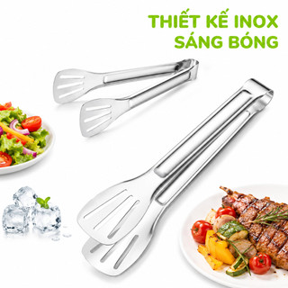 Dụng Cụ Gắp Đá Kẹp Thức Ăn Inox 304 Cao Cấp GD180 - Kẹp Gắp Đồ Nướng Gắp Salad Gắp Bánh Gắp Trái Cây