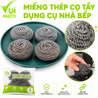 Miếng Thép Cọ Xoong Nồi Tẩy Trắng Không Gỉ GD189 - Bùi Nhùi Thép Cọ Xoong Chảo Hình Con Mèo