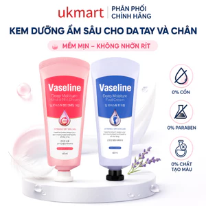 Kem Dưỡng Da Tay, Da Chân Và Móng Vaseline Giúp Dưỡng Ẩm Sâu, Làm Mềm Da 24h Deep Moisture 60ml