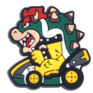 Set Charm Super Mario Kart Deluxe 15 Món Mario Luigi Peach Bowser Wario Toad Trang Trí Dép- Charm dẻo