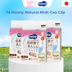 Tã Moony Natural Cao Cấp Dành Cho Bé – Mềm Mại Tự Nhiên, Thấm Hút Vượt Trội, Giảm Hăm Hiệu Quả