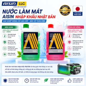 Nước Làm Mát Động Cơ AISIN LLC Chính Hãng Nhật Bản | Nước Mát Ô Tô Coolant Chống Đông Làm Mát Chống Ăn Mòn Két Nước 1L