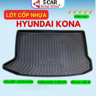 LÓT CỐP xe Hyundai Kona 2018 - Nay, nhựa dẻo siêu đẹp, siêu bền, chống thấm nước, không mùi, vừa khít xe
