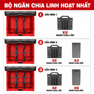 Thùng đồ nghề PACKOUT 48-22-8420 MILWAUKEE (có bánh xe)