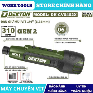 Máy chuyên vít mini dùng pin 4V DEKTON DK-CV0402X