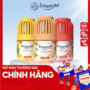 Lọ tỏa hương Lovenose hương thơm tự nhiên dễ chịu khử mùi sáp thơm phòng thế hệ mới 45 ngày - 180ml