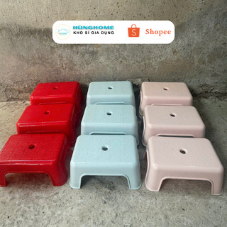Bộ 3 Ghế nhựa mini cao cấp – Ghế ngồi bệt đa năng, ghế thẻ/ghế ốc nhỏ gọn dùng trong nhà & dã ngoại