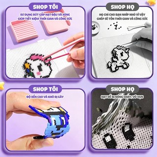 Bộ Xếp Hạt Đồ Chơi Sáng Tạo Hạt Xếp Hình 2.6Mm Quà Tặng Bé Gái Tự Làm Ghép Tranh Đẹp Mắt Cho Bé Yêu Thích