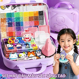 Bộ Xếp Hạt Đồ Chơi Sáng Tạo Hạt Xếp Hình 2.6Mm Quà Tặng Bé Gái Tự Làm Ghép Tranh Đẹp Mắt Cho Bé Yêu Thích