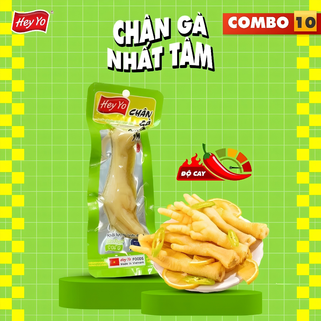 COMBO 10 chân gà NHẤT TÂM ớt xanh – Hey Yo