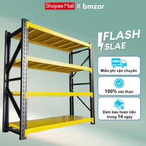 BMZAR Kệ Sắt Đa Năng Chịu Lực Kệ Kim Loại Để Hàng Nhà Kho 3/4/5 Tầng Lắp Ghép Chắc Chắn Chống Gỉ