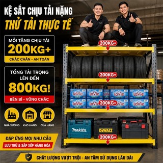 BMZAR Kệ Sắt Đa Năng Chịu Lực Kệ Kim Loại Để Hàng Nhà Kho 3/4/5 Tầng Lắp Ghép Chắc Chắn Chống Gỉ