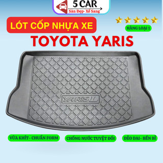 LÓT CỐP xe TOYOTA YARIS 2015 - 2021 nhựa dẻo siêu đẹp, siêu bền, chống thấm nước, không mùi, vừa khít