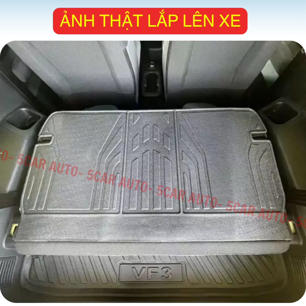 LÓT CỐP xe VINFAST VF3 nhựa dẻo siêu đẹp, siêu bền, chống thấm nước, không mùi, vừa khít