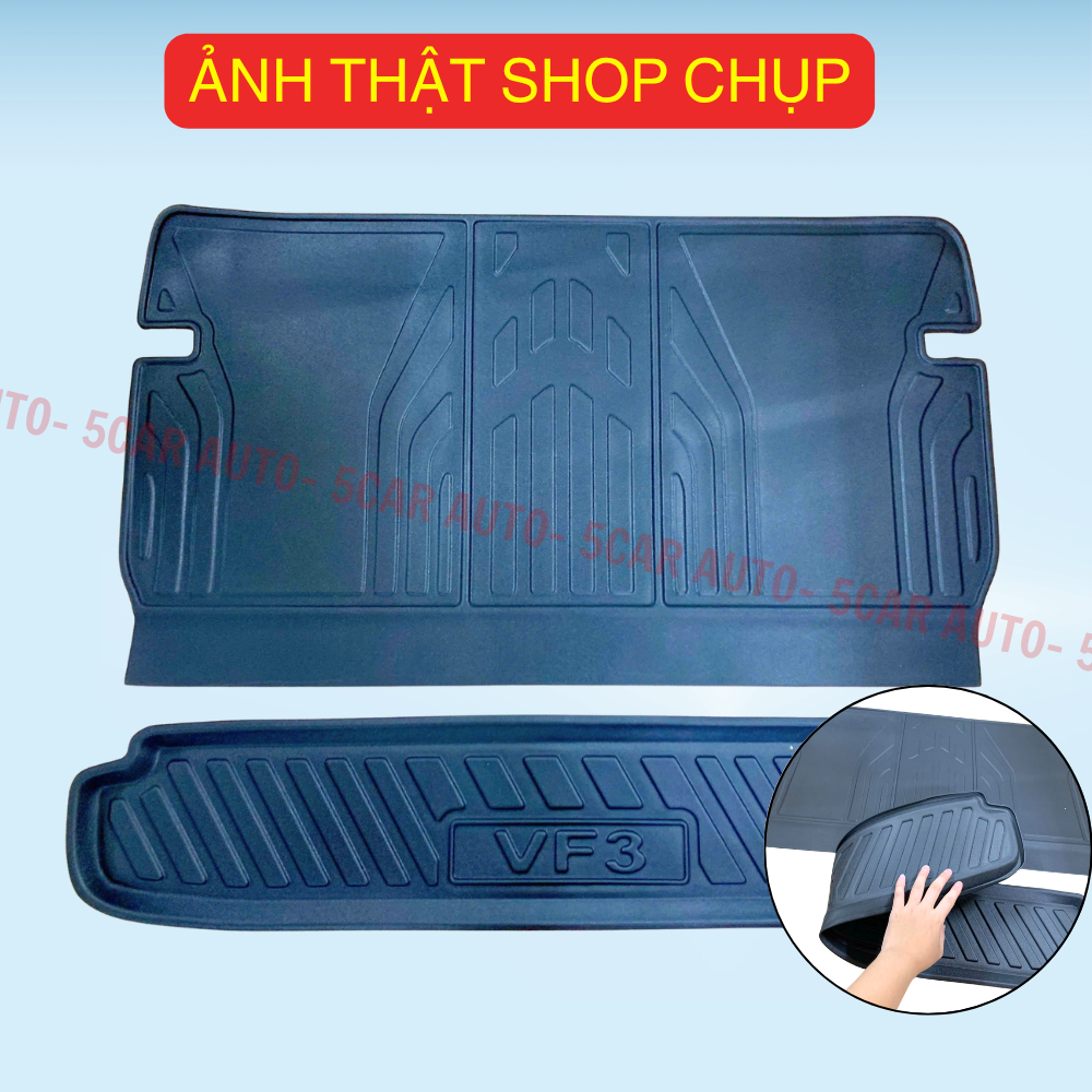 LÓT CỐP xe VINFAST VF3 nhựa dẻo siêu đẹp, siêu bền, chống thấm nước, không mùi, vừa khít