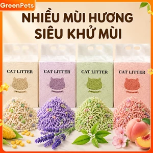 Đậu phụ trộn với cát vệ sinh cho mèo làm từ bentonite 6L Vón Cục Nhanh Không Bụi Khử Mùi Thấm Hút An Toàn