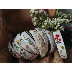 BỜM CÀI TÓC THÊU TAY VẢI LINEN | MERAKI HANDMADE