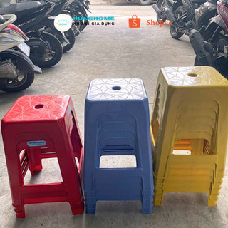Combo 4/6/8/10/12 Ghế nhựa cao Winhome có lỗ loại dày bền đẹp