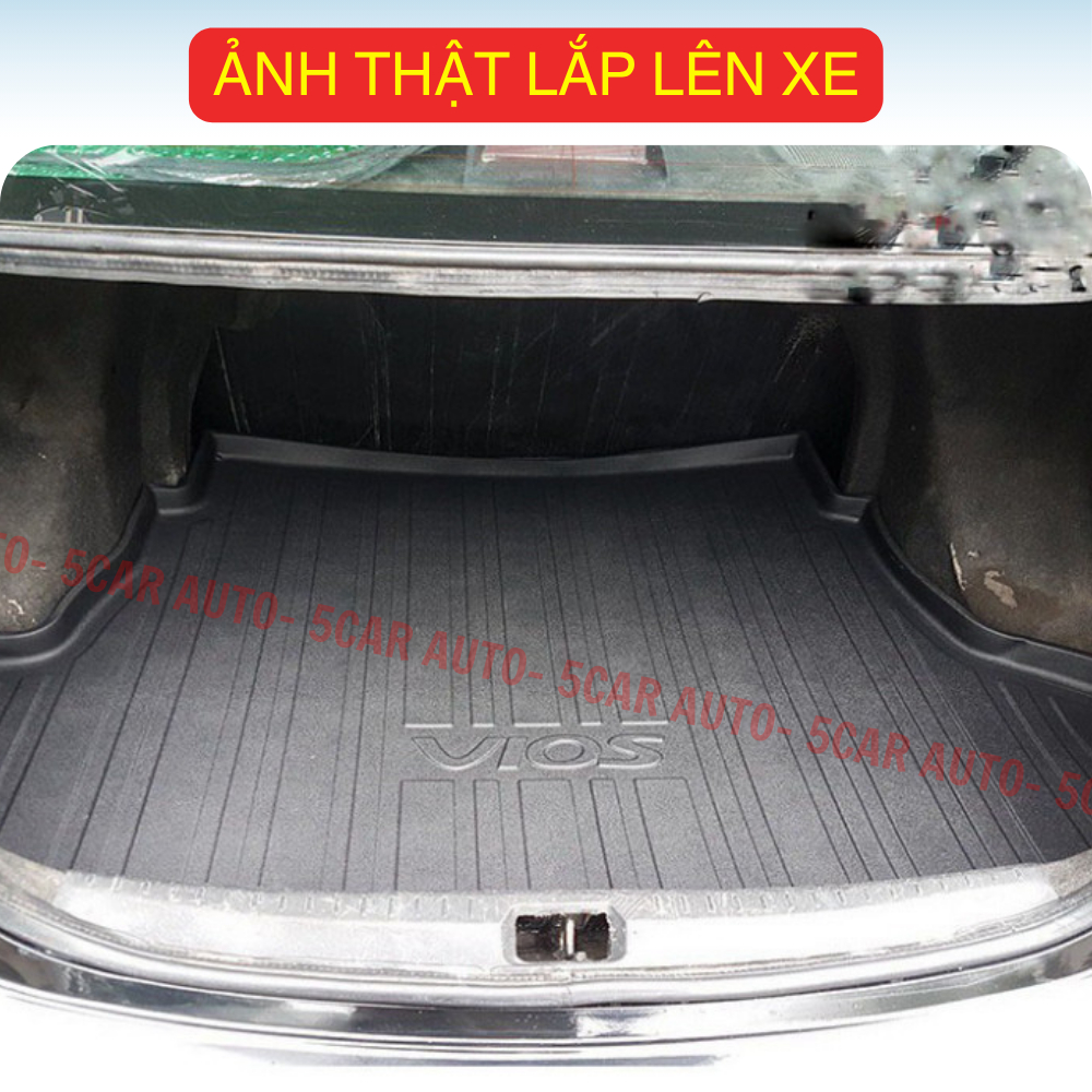 LÓT CỐP xe TOYOTA VIOS 2003 - NAY nhựa dẻo siêu đẹp, siêu bền, chống thấm nước, không mùi, vừa khít