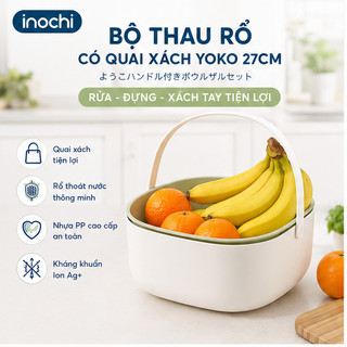 Bộ thau rổ có quai xách Inochi Yoko 27cm