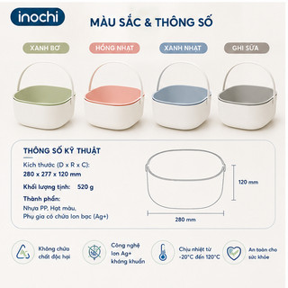 Bộ thau rổ có quai xách Inochi Yoko 27cm