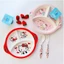 Bộ bát đĩa khay ăn dặm thìa đũa melamine an toàn cho bé MUN STORE BCD28
