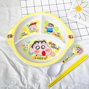 Bộ bát đĩa khay ăn dặm thìa đũa melamine an toàn cho bé MUN STORE BCD28
