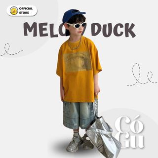 Áo Thun T-Shirt Bé Trai Vàng Cam In Họa Tiết Mí Mắt Phong Cách Mellow Duck (4-13 Tuổi) B2605004