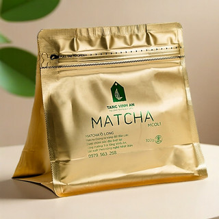 Bột Trà Xanh Matcha tằng Vĩnh An  Nguyên Chất Thượng Hạng (100g) – Không Đường, Ăn Kiêng, Uống Đẹp Da