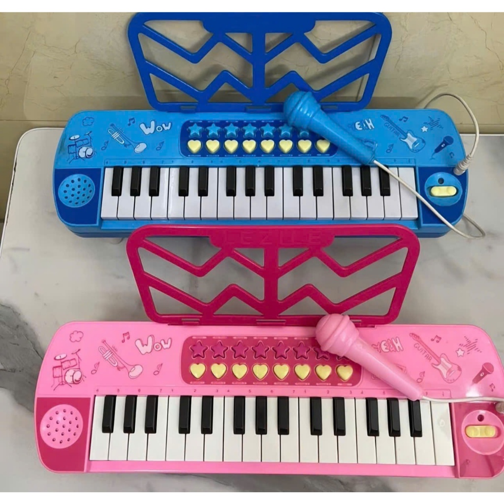 [ MonToy ]Đàn Organ Đồ Chơi Cho Bé Kèm Micro Little Musician 32 Phím - Đàn Piano Trẻ Em Phát Nhạc