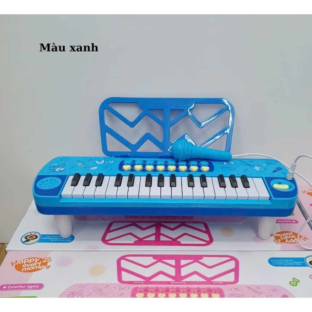 [ MonToy ]Đàn Organ Đồ Chơi Cho Bé Kèm Micro Little Musician 32 Phím - Đàn Piano Trẻ Em Phát Nhạc