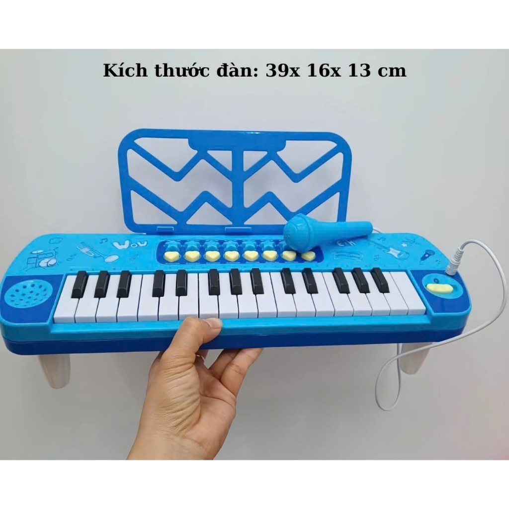 [ MonToy ]Đàn Organ Đồ Chơi Cho Bé Kèm Micro Little Musician 32 Phím - Đàn Piano Trẻ Em Phát Nhạc