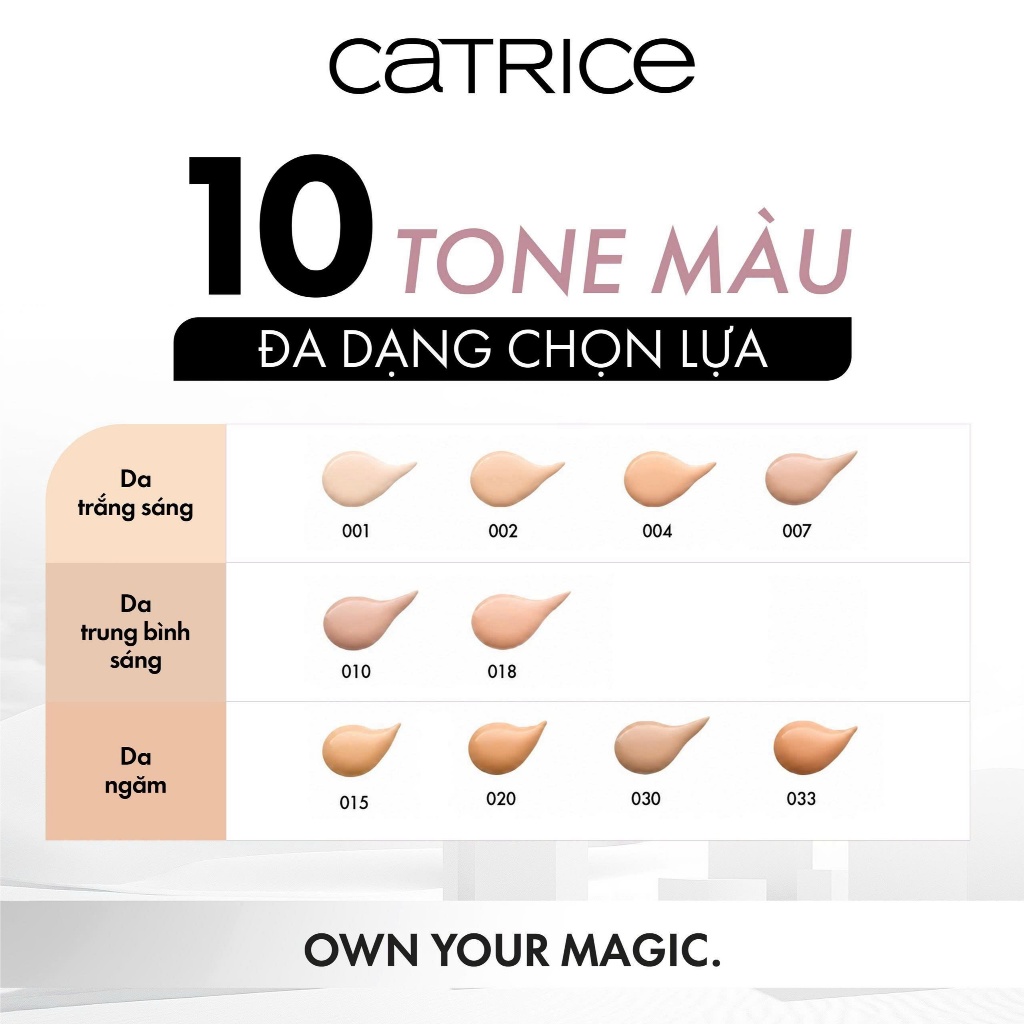 Kem nền dưỡng ẩm Catrice True Skin Hydrating Foundation cấp ẩm và che khuyết điểm tối ưu 30ml