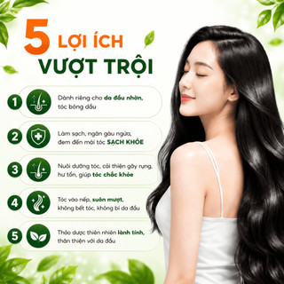 Dầu gội thảo dược Mei Mei kiềm dầu: sả, chanh, gừng, hà thủ ô 300ml